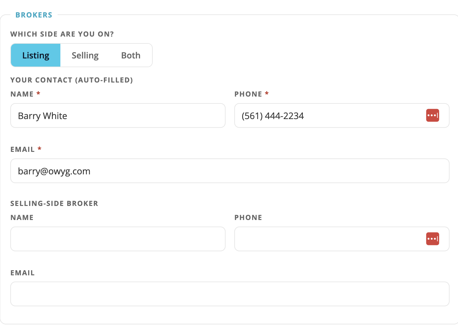 Broker role and contacts