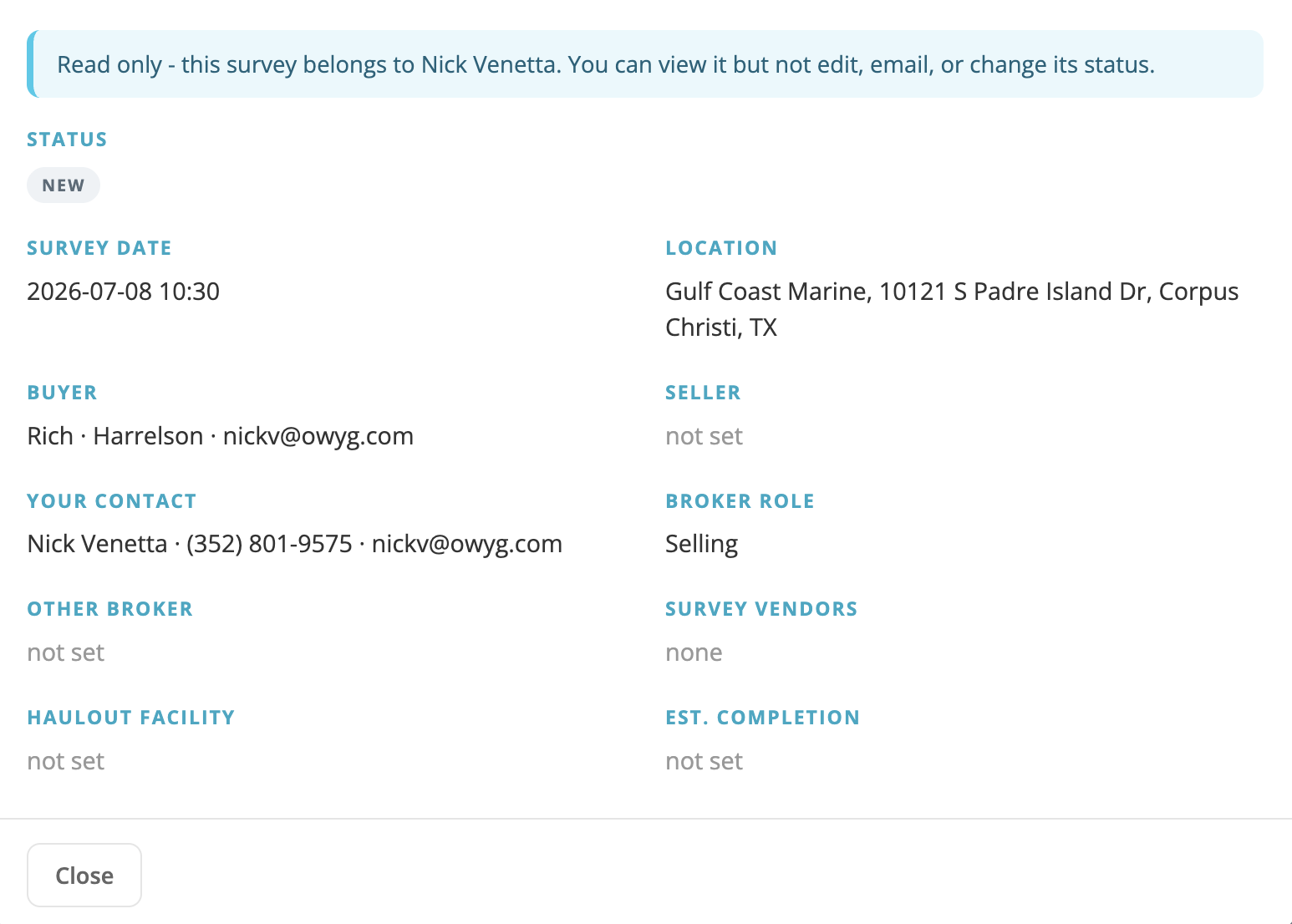 A read-only survey