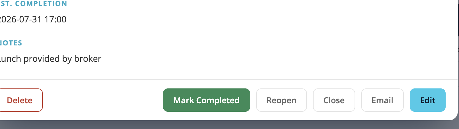 The status controls on a survey